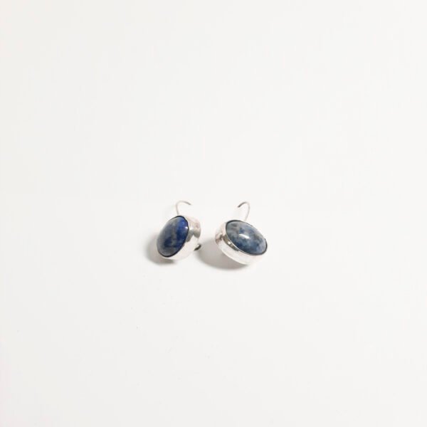 Lapis Lazuli Stone Oval Earrings