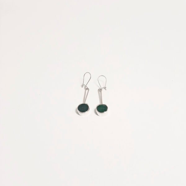 Jade Stone Hanging Round Earring