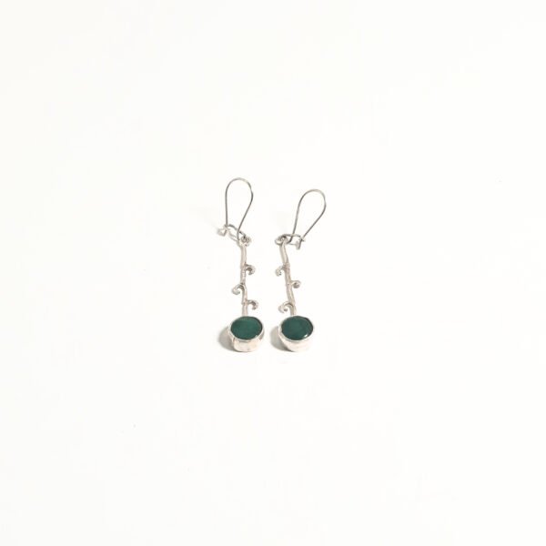 Jade Stone Branch Earrings