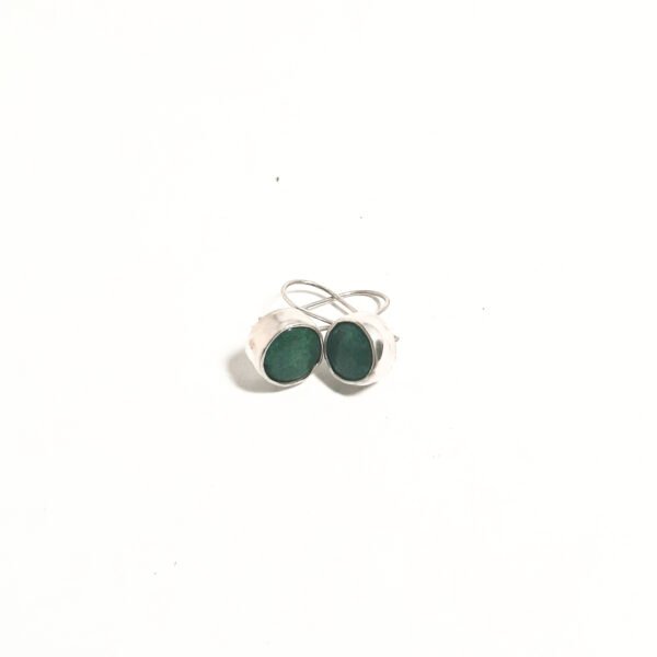 Jade Stone Round Earrings