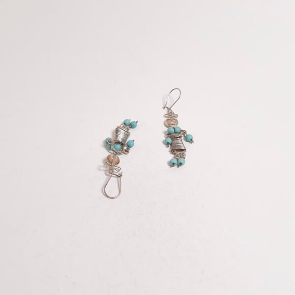 Turquoise Sexy Girl Earrings - Görsel 2