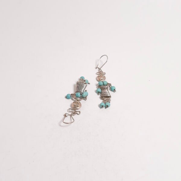 Turquoise Sexy Girl Earrings - Görsel 3