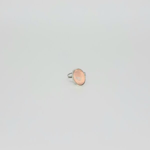 Pink Quartz Oval Ring