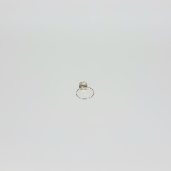 Small Round Ring with Ceyt Stone - Görsel 2