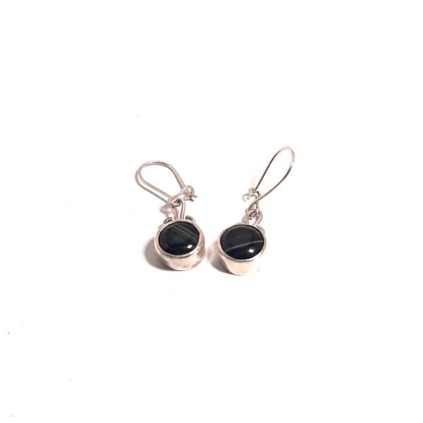 Onyx Stone Hairpin Earrings