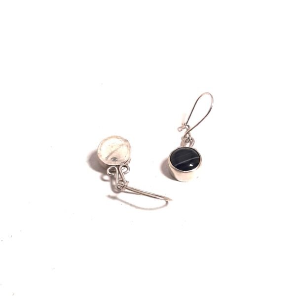 Onyx Stone Hairpin Earrings - Görsel 2