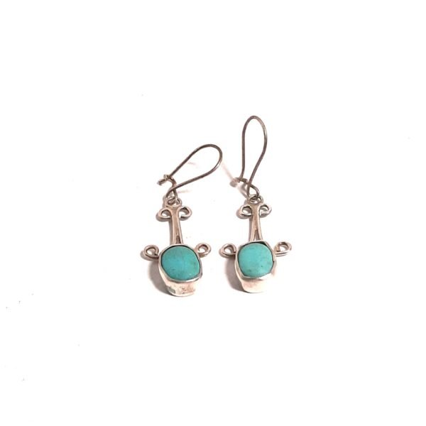 Mediterranean Earrings with Turquoise Stone