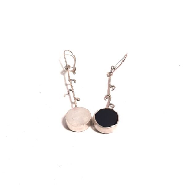 Onyx Stone Branch Earring - Görsel 2