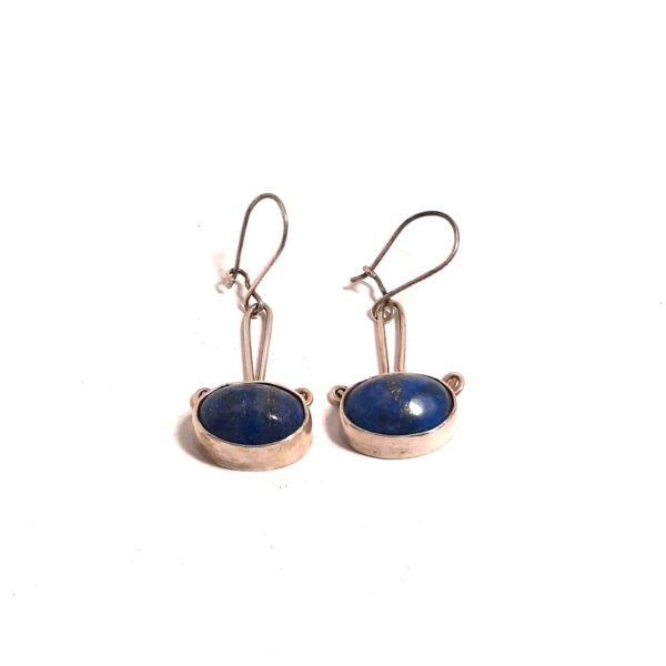 Lapis Lazuli Stone Eye Earrings