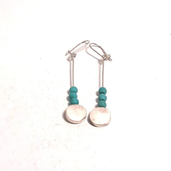 Turquoise Stone Pendulum Earring