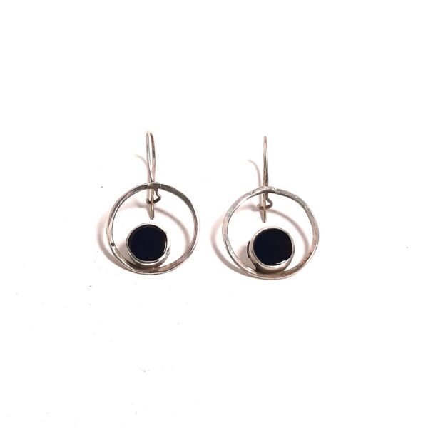 Onyx Stone Spotted Earrings