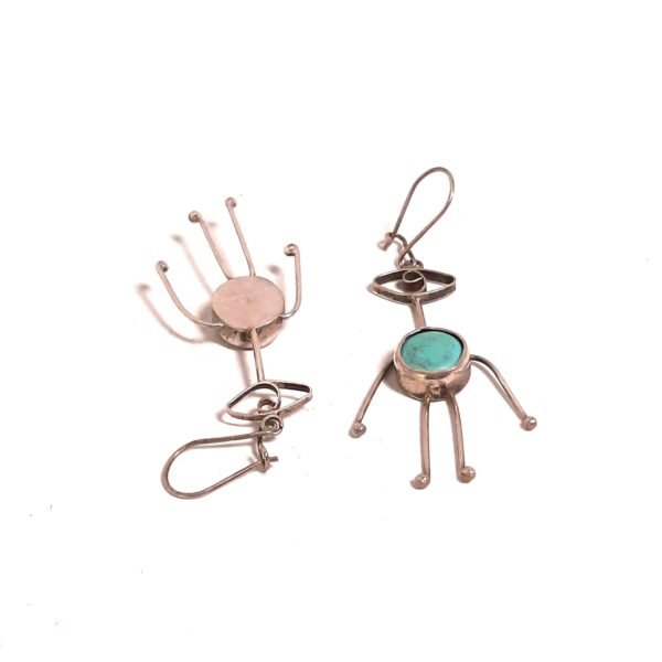 Turquoise Stone ET Earring - Görsel 2