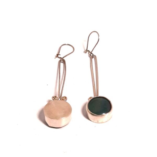 Aventurine Stone Teardrop Earrings - Görsel 2