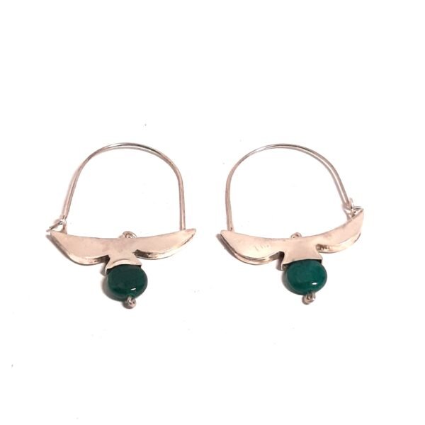 Jade Stone Seagull Earring