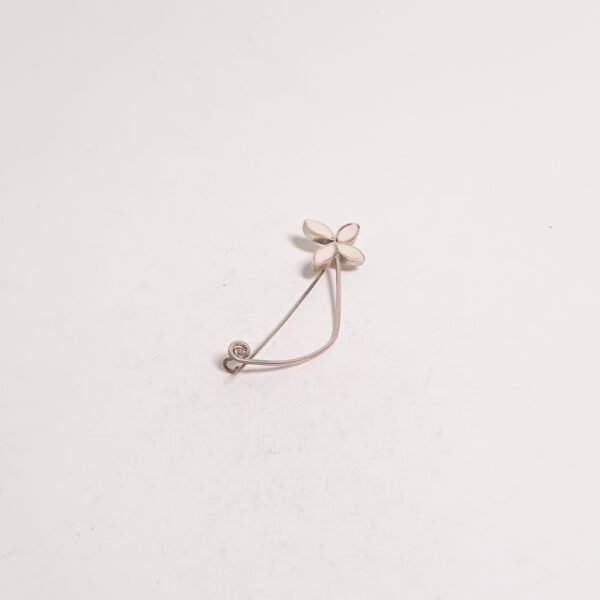 White Flower Brooch