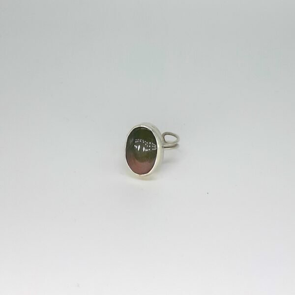 Indian Agate Stone Oval Ring