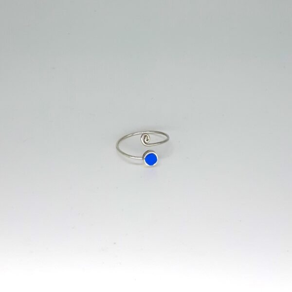 Saks Blue Round Ring